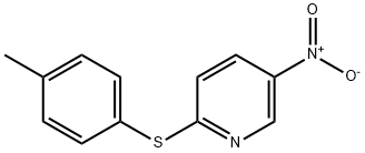 5-nitro-2-p-tolylmercapto-pyridine 化学構造式