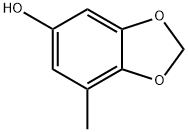 1,3-Benzodioxol-5-ol,  7-methyl- 结构式