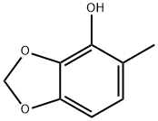 1,3-Benzodioxol-4-ol,  5-methyl- 结构式