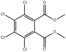 3,4,5,6-テトラクロロフタル酸ジメチル 化学構造式