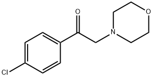 1-(4-氯苯基)-2-(4-吗啉基)乙酮 结构式