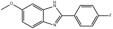 2-(4-FLUOROPHENYL)-5-METHOXY-1H-BENZO[D]IMIDAZOLE,20100-21-4,结构式