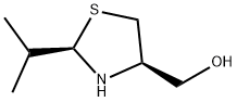 4-Thiazolidinemethanol,2-(1-methylethyl)-,(2R-cis)-(9CI) Struktur