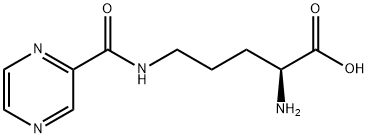 H-ORN(PYRAZINYLCARBONYL)-OH 化学構造式
