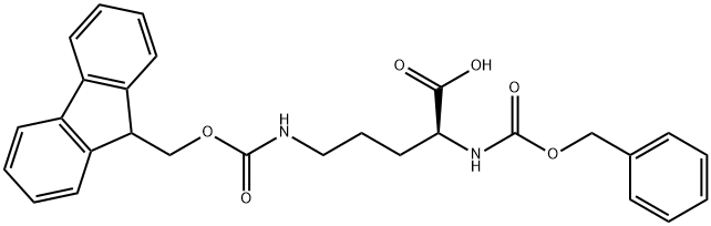 Z-ORN(FMOC)-OH Structure