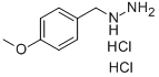 1-(4-メトキシフェニル)メチルヒドラジン·塩酸塩 化学構造式