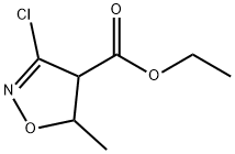 4-Isoxazolecarboxylicacid,3-chloro-4,5-dihydro-5-methyl-,ethylester(9CI) 化学構造式