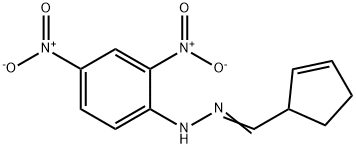 2-Cyclopentene-1-carbaldehyde (2,4-dinitrophenyl)hydrazone 结构式