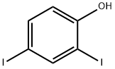 2,4-ジヨードフェノール 化学構造式
