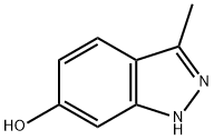 6-ヒドロキシ-3-メチルインダゾール 化学構造式