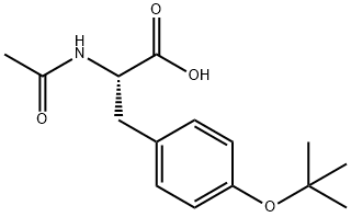 N-乙酰基-O-叔丁基-L-酪氨酸 结构式