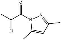 1H-Pyrazole, 1-(2-chloro-1-oxopropyl)-3,5-dimethyl- (9CI) 结构式