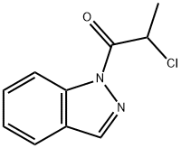 1H-Indazole, 1-(2-chloro-1-oxopropyl)- (9CI),201299-94-7,结构式