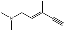 2-Penten-4-yn-1-amine,N,N,3-trimethyl-,(2E)-(9CI) Struktur