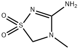 1,2,4-Thiadiazol-3-amine,4,5-dihydro-4-methyl-,1,1-dioxide(9CI) 结构式