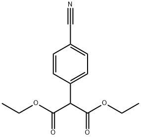 2-(4-氰基苯基)丙二酸二乙酯, 201404-26-4, 结构式