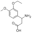 3-AMINO-3-(3-ETHOXY-4-METHOXY-PHENYL)-PROPIONIC ACID Structure