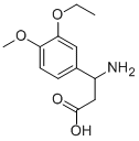 3-AMINO-3-(3-ETHOXY-4-METHOXY-PHENYL)-PROPIONIC ACID 化学構造式