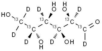 D-葡萄糖-13C6,D7,201417-01-8,结构式