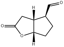 2H-Cyclopenta[b]furan-4-carboxaldehyde, hexahydro-2-oxo-, [3aR-(3aalpha,4alpha,6aalpha)]- (9CI) 化学構造式