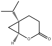 2-Oxabicyclo[4.1.0]heptan-3-one,6-(1-methylethyl)-,(1S)-(9CI) Structure