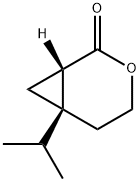 3-Oxabicyclo[4.1.0]heptan-2-one,6-(1-methylethyl)-,(1S)-(9CI) 结构式