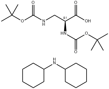 BOC-DAP(BOC)-OH DCHA Struktur