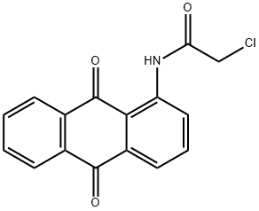 1-(クロロアセチルアミノ)アントラキノン 化学構造式