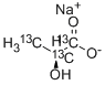 Sodium L-lactate-13C3 solution Structure
