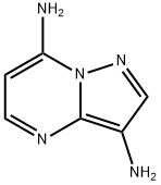 Pyrazolo[1,5-a]pyrimidine-3,7-diamine (9CI) 化学構造式