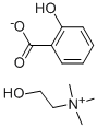 水杨酸胆碱,2016-36-6,结构式