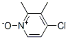 2,3-dimethyl-4-chloropyridine-N-Oxide 结构式