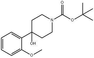 4-羟基-4-(2-甲氧基苯基)哌啶-1-羧酸叔丁酯,201609-28-1,结构式