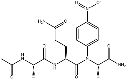 AC-ALA-GLN-ALA-PNA 化学構造式