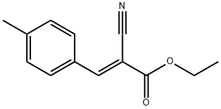 2-氰基-3-(4-甲基苯基)丙烯酸乙酯,2017-88-1,结构式