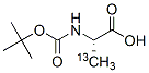 N-(TERT-BUTOXYCARBONYL)-L-ALANINE-3-13C 结构式