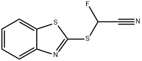 Acetonitrile, (2-benzothiazolylthio)fluoro- (9CI) Structure