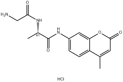 H-GLY-ALA-AMC HCL Structure