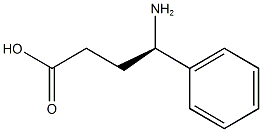 (R)-4-アミノ-4-フェニルブタン酸 化学構造式