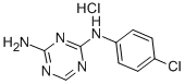 N-(4-chlorophenyl)-1,3,5-triazine-2,4-diamine monohydrochloride Struktur