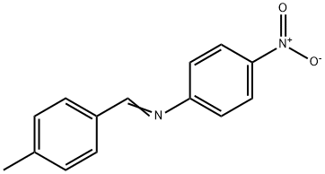 Benzenamine, N-[(4-methylphenyl)methylene]-4-nitro- Struktur