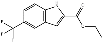 5-三氟甲基吲哚-2-羧酸乙酯,201929-84-2,结构式