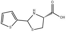 (R)-2-Thiophen-2-ylthiazolidine-4-carboxylic acid 结构式
