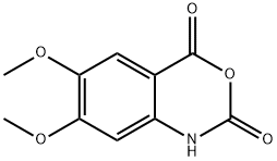 6,7-ジメトキシ-2H-3,1-ベンゾキサジン-2,4(1H)-ジオン 化学構造式