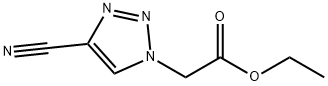 2-(4-氰基-1H-1,2,3-三唑-1-基)乙酸乙酯 结构式