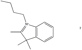 1-Butyl-2,3,3-trimethyl-3H-indol-1-ium iodide, 20205-30-5, 结构式