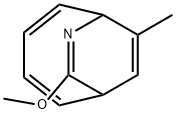 8-Methoxy-10-methyl-7-azabicyclo[4.2.2]deca-2,4,7,9-tetrene Struktur