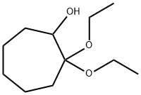 Cycloheptanol, 2,2-diethoxy- (9CI) Structure