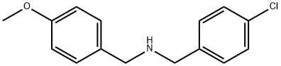[(4-chlorophenyl)methyl][(4-methoxyphenyl)methyl]amine 结构式