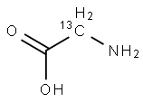 GLYCINE-2-13C Structure